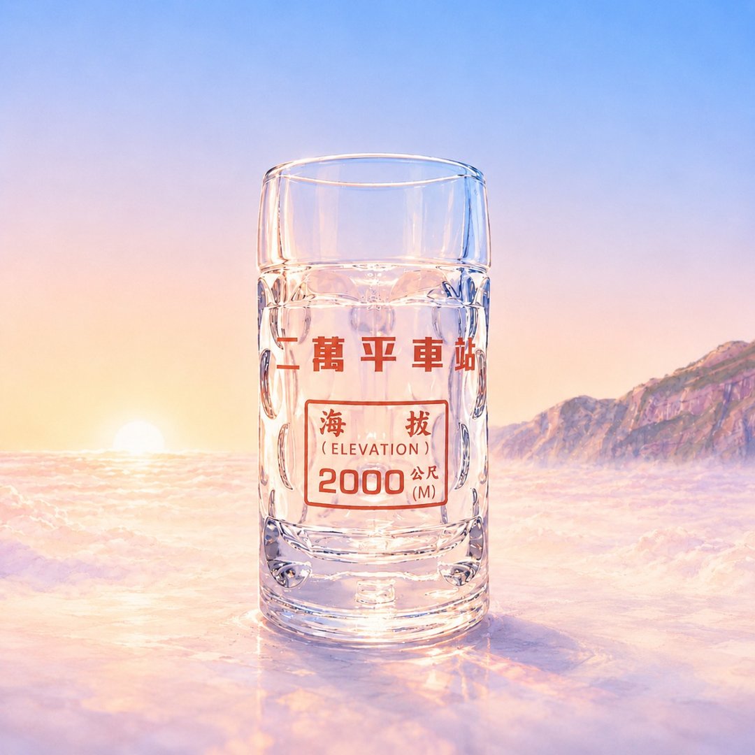 二万平海拔纪念杯 - 其他杯子 - 玻璃 透明