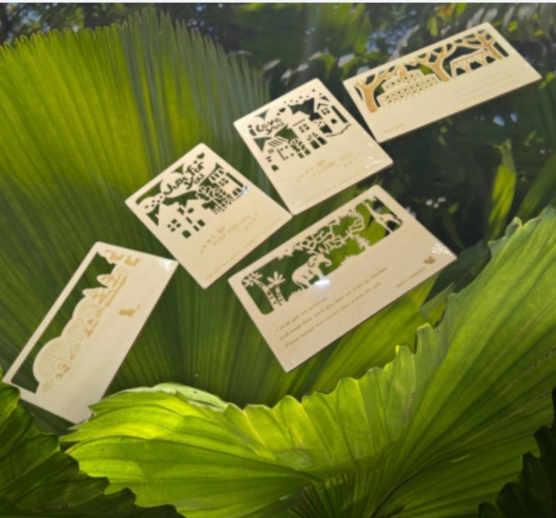 木制心意咭 - 其他 - 木头 金色