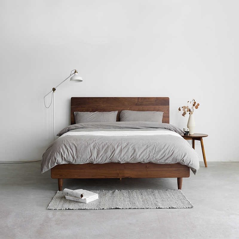 熹山工房-设计家居-150x200原木床 - 其他家具 - 木头 黑色