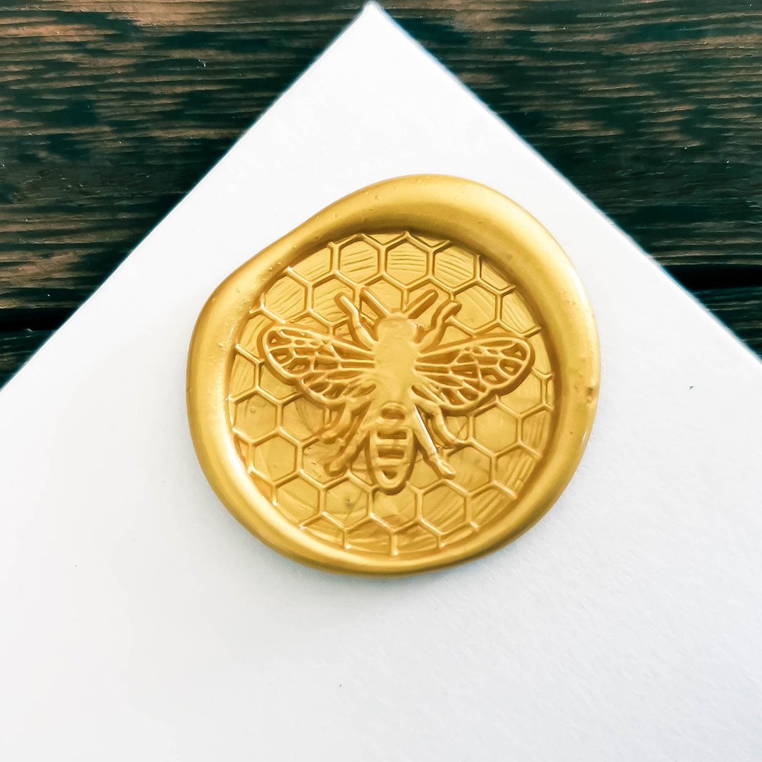 火漆印章-蜜蜂 封蠟印章  手帳印章 章頭可單購 - 印章/印台 - 其他金属 