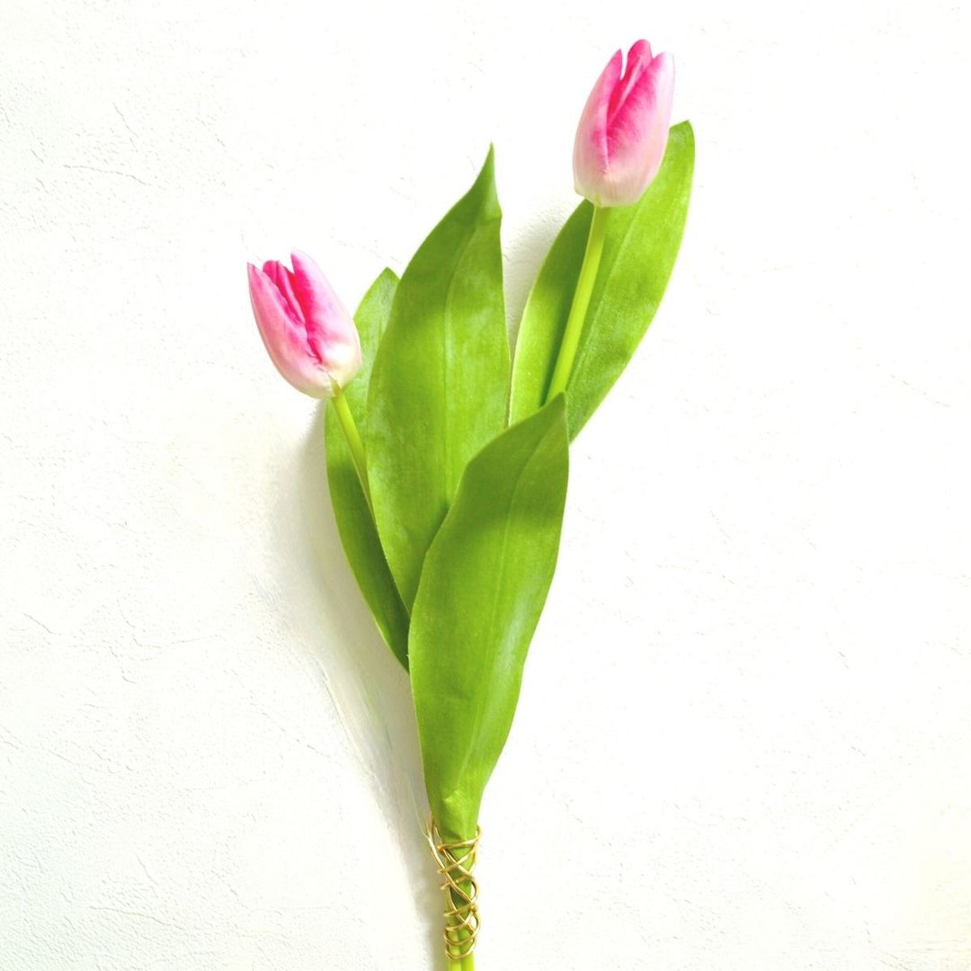 郁金香墙饰人造花仿粉红壁挂装饰门装饰人造花花束室内装饰 - 墙贴/壁贴 - 其他材质 粉红色