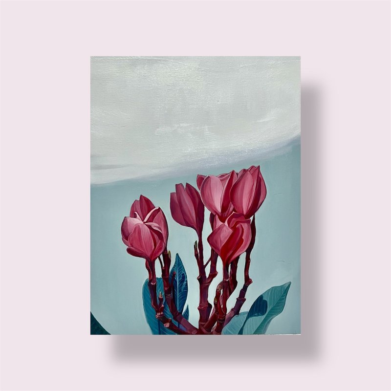 *迷雾系列-不知花语二*手绘油画  非印刷品 - 海报/装饰画/版画 - 纸 