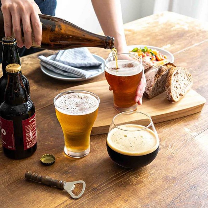 (3入组)【日本东洋佐佐木】精酿啤酒礼盒组 定制化 - 酒杯/酒器 - 玻璃 橘色