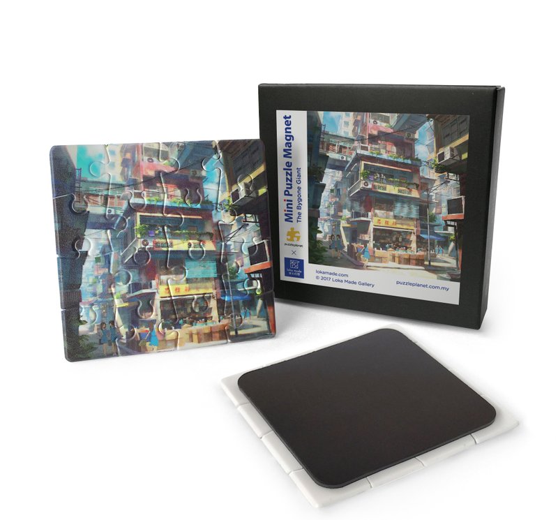 巨人大楼迷你磁鐡拼图 - 摆饰 - 塑料 