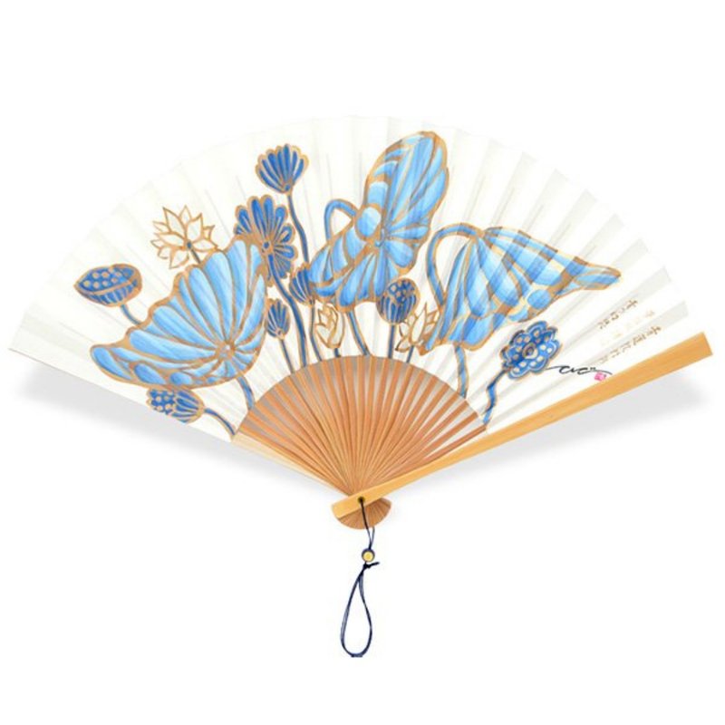 扇子　Blue fantasy - 其他 - 木头 