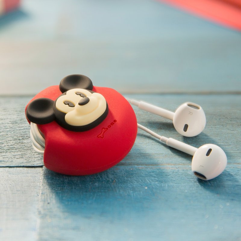 Bone / Cord Pocket 收线扣 - 米奇 - 卷线器/电线收纳 - 硅胶 红色