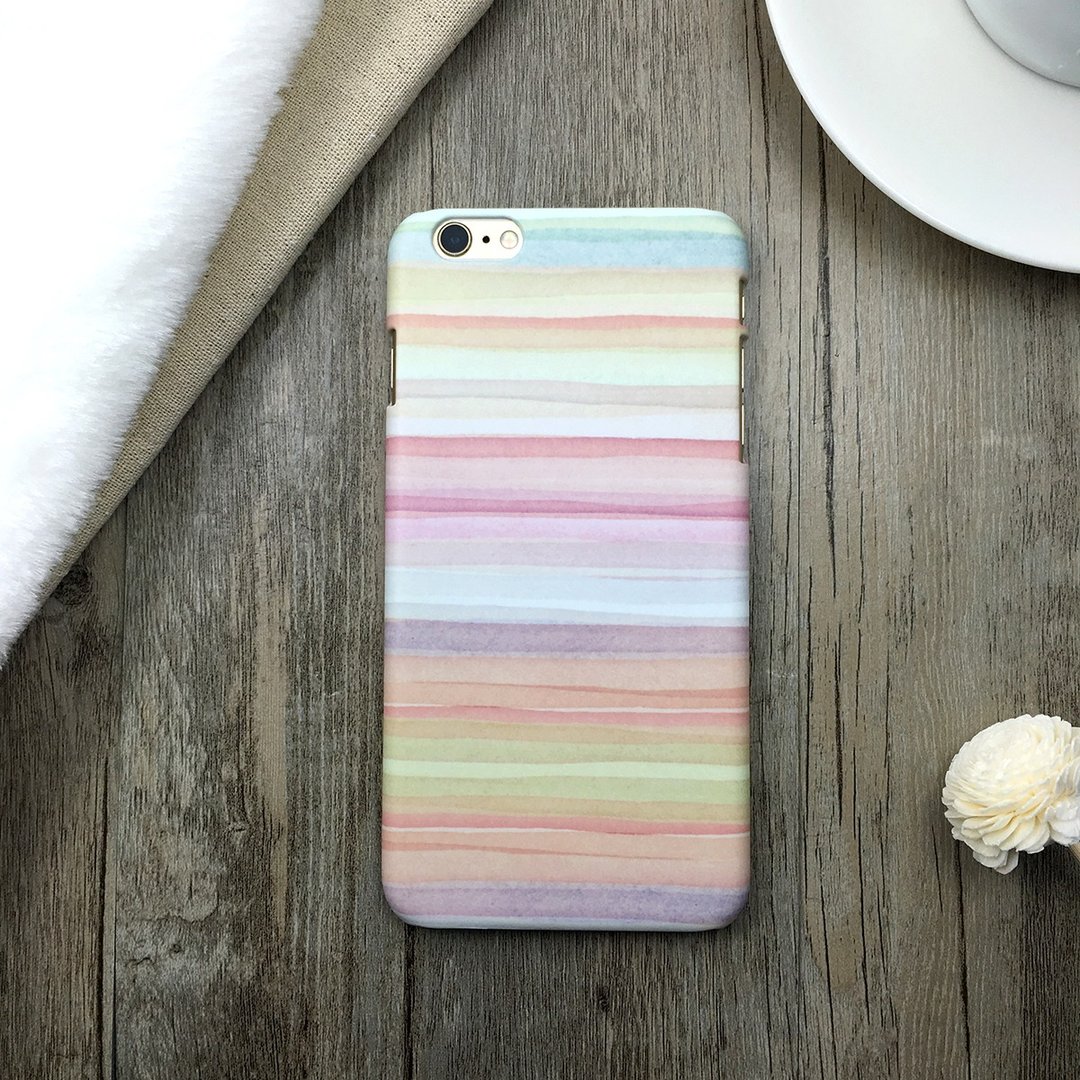简约彩色条纹-iPhone(i5.i6s,i6splus)/Android(Samsung三星, HTC, Sony)原创手机壳/保护套 - 手机壳/手机套 - 塑料 多色