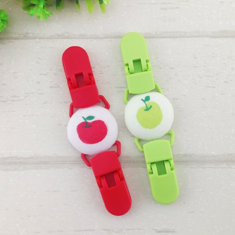 小苹果-2色可选。手帕夹 - 围嘴/口水巾 - 棉．麻 红色