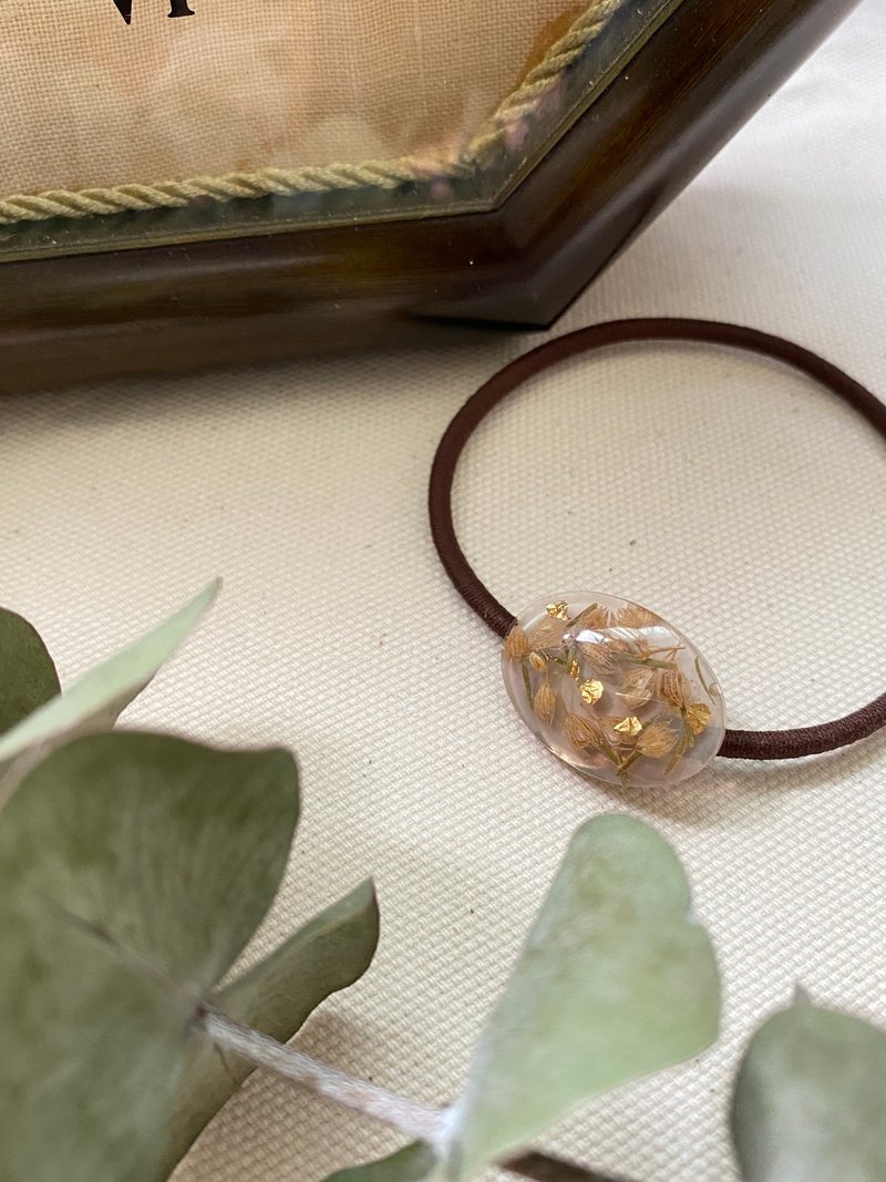 发圈.发饰.滴胶发圈.干燥花发圈.气质发圈.礼物 - 发饰 - 其他材质 咖啡色