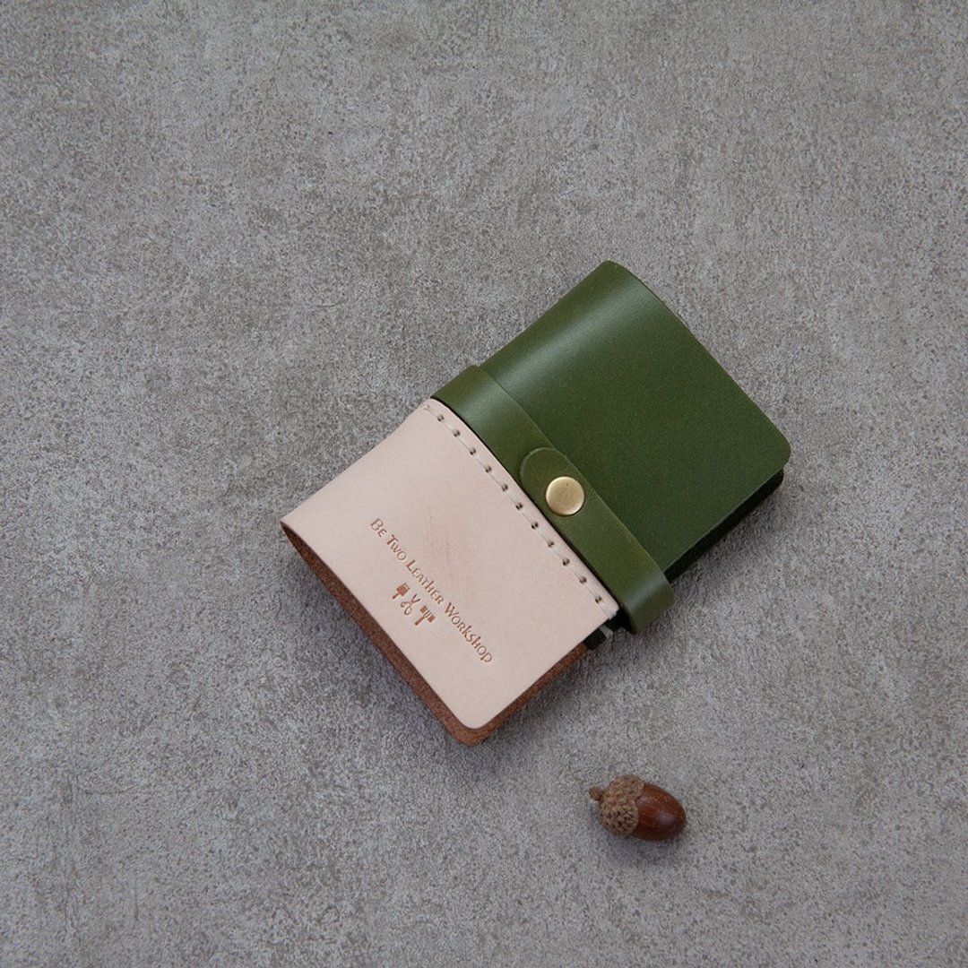 名片夹 名片簿 名片册 双色 卡套 - 名片夹/名片盒 - 真皮 绿色