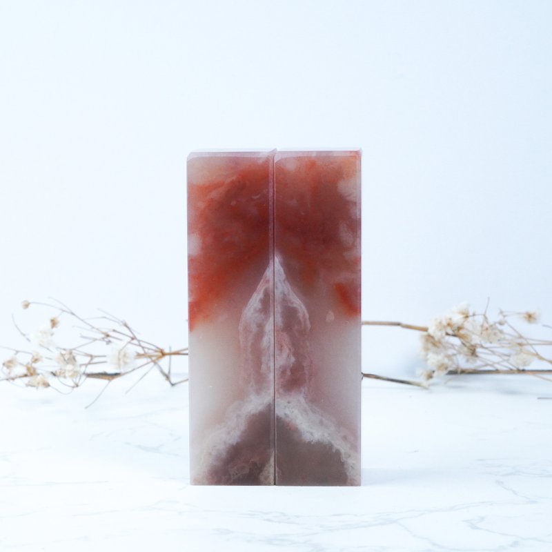 定制化手工印章-|老挝石对章-1.8x1.8CM|送礼手工篆刻印章 - 印章/印台 - 石头 