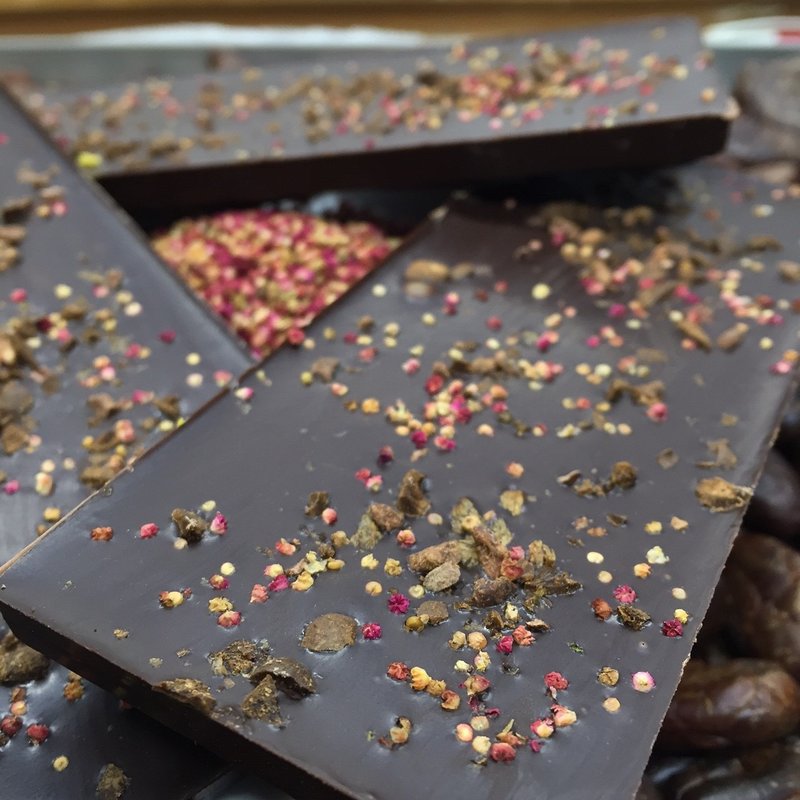 【巧遇农情-CHOMEET】~当咖啡遇见红黎-屏东特有元素-75%巧克力小砖 - 巧克力 - 新鲜食材 咖啡色