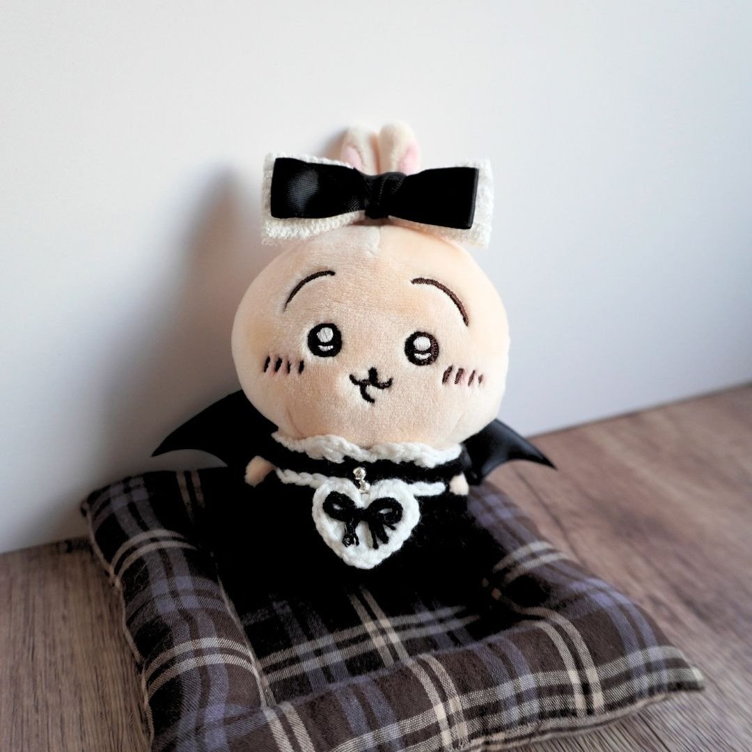 恶魔女仆 | 娃衣 吉伊卡哇 ちいかわ Chiikawa 10cm适用 - 玩偶/公仔 - 棉 黑色