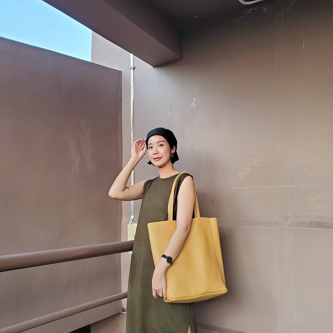 斜挎包 WHITEOAKFACTORY Denise shoulder bag Mellow yellow - 手提包/手提袋 - 人造皮革 黄色