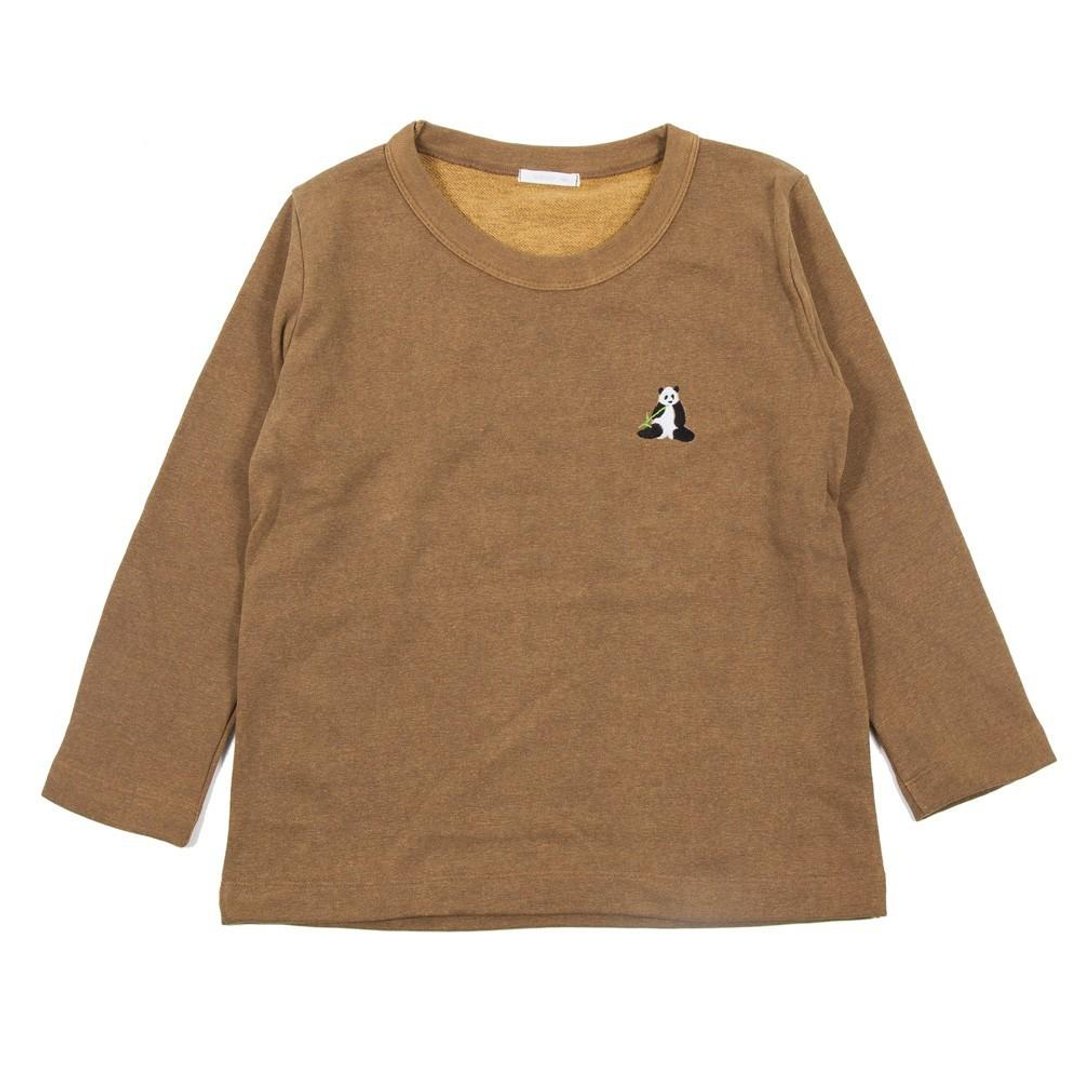Sasa panda 3/4 length cut and sewn Tcollector - 女装上衣 - 棉 咖啡色