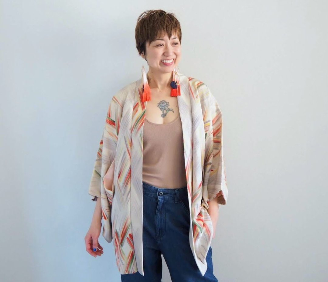 休闲奢华和服外套羽织、时尚日本、丝绸羽织、礼品创意 - 女装休闲/机能外套 - 丝．绢 