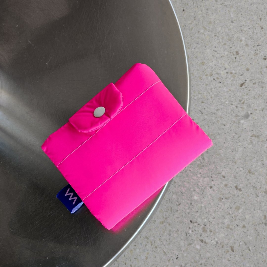 Bubble wallet - Neon pink - 皮夹/钱包 - 尼龙 