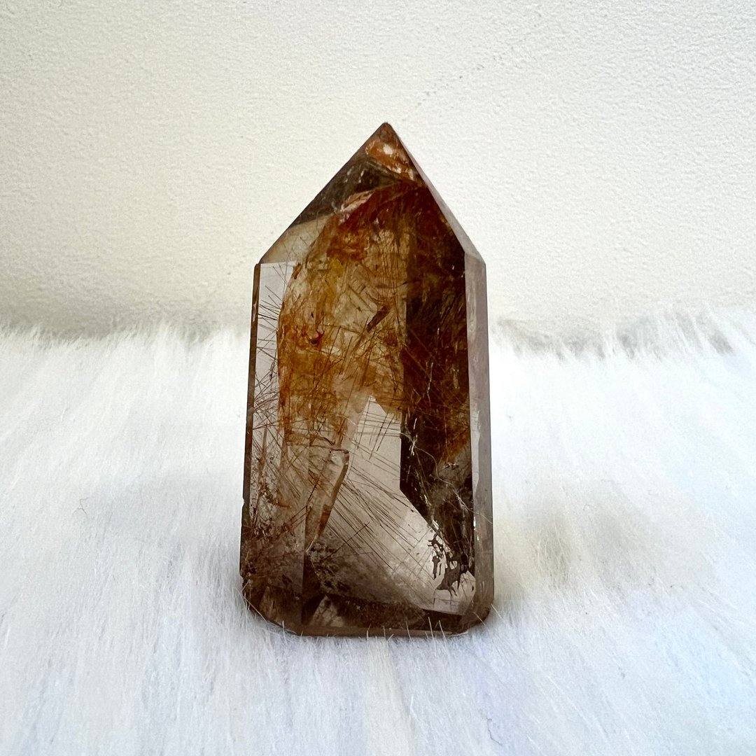 金发晶柱 | 水晶 | 水晶柱 | 水晶摆件 - 摆饰 - 水晶 金色