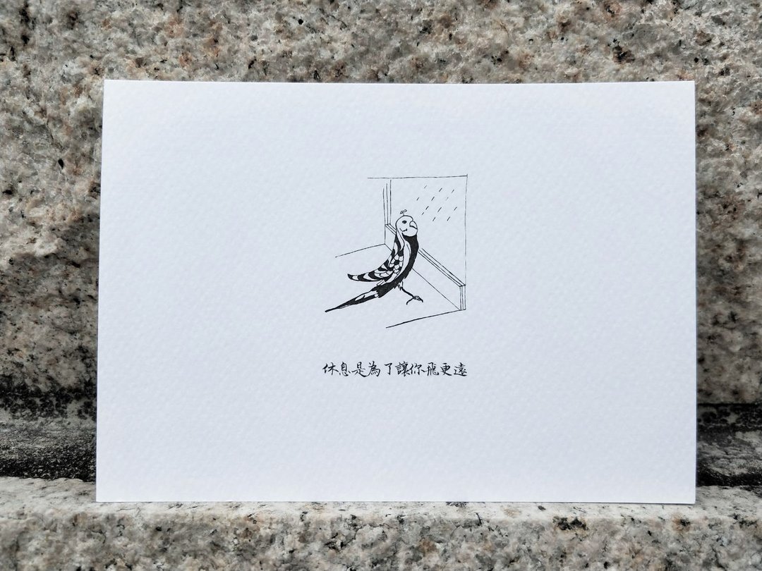 Postcard/万用明信片/明信片/手绘 - 卡片/明信片 - 纸 白色