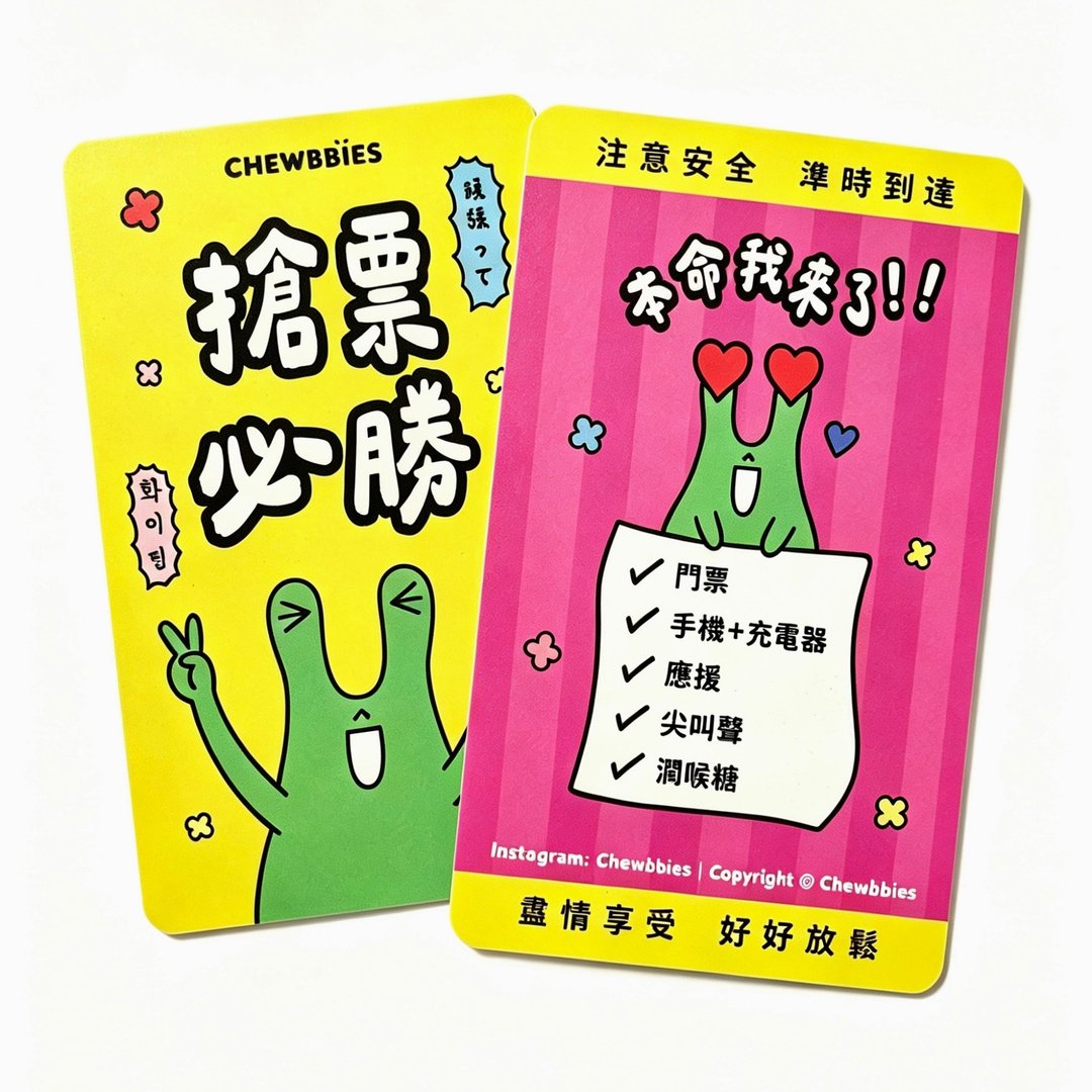 小卡 抢票必胜 - 卡片/明信片 - 纸 黄色