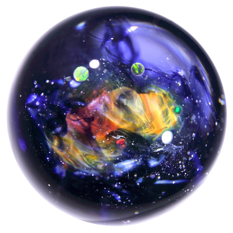 57mm 星云宇宙玻璃球摆设 no.M255 - 摆饰 - 玻璃 红色