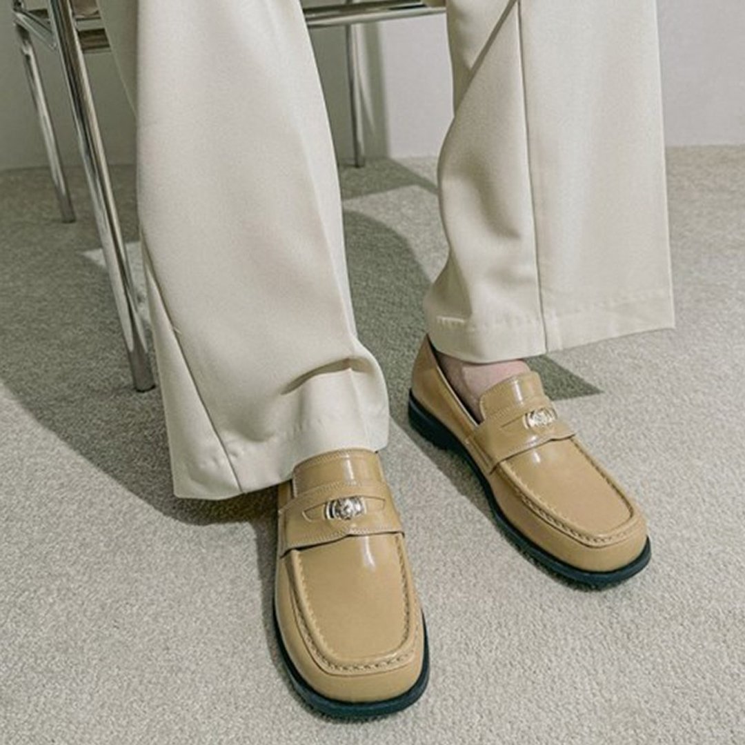 PRE-ORDER 韩国人手制 MACMOC Solid 樂福鞋 MUSTARD - 女款牛津鞋/乐福鞋 - 其他材质 白色
