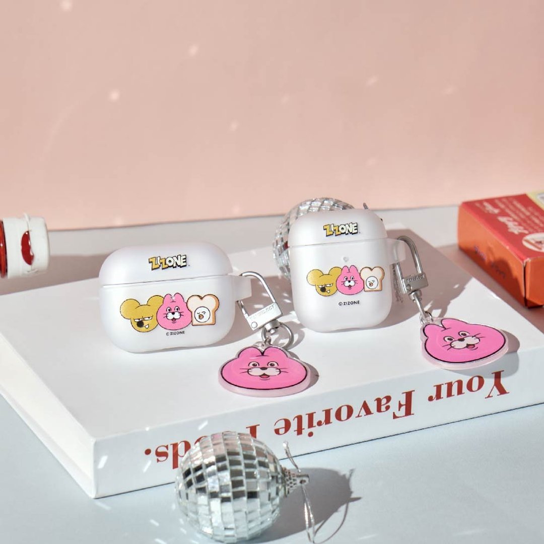 ZIZONE 伙伴大头款强悍防摔 AirPods 保护套 (附吊饰) - 耳机收纳 - 塑料 多色
