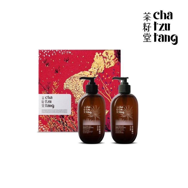 迎丰果版画礼盒_水芙蓉植萃双入组 洗发露+沐浴露【附提袋】 - 沐浴用品 - 植物．花 绿色