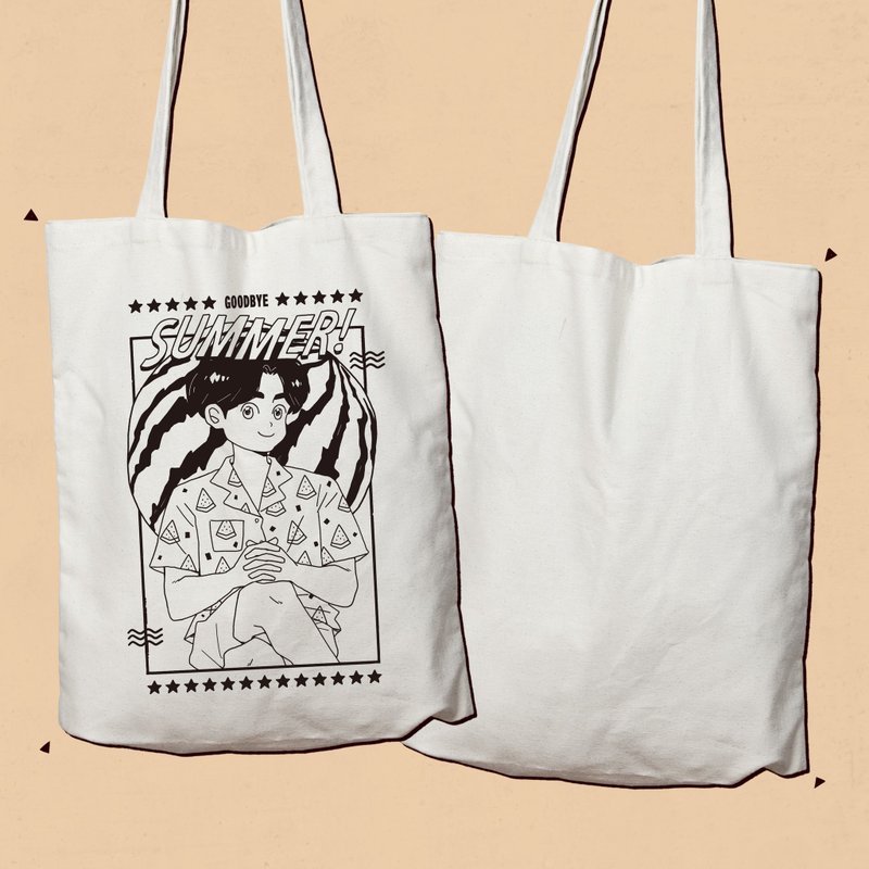  GOODBYE SUMMER 少 男 帆 布 包  - 侧背包/斜挎包 - 棉．麻 