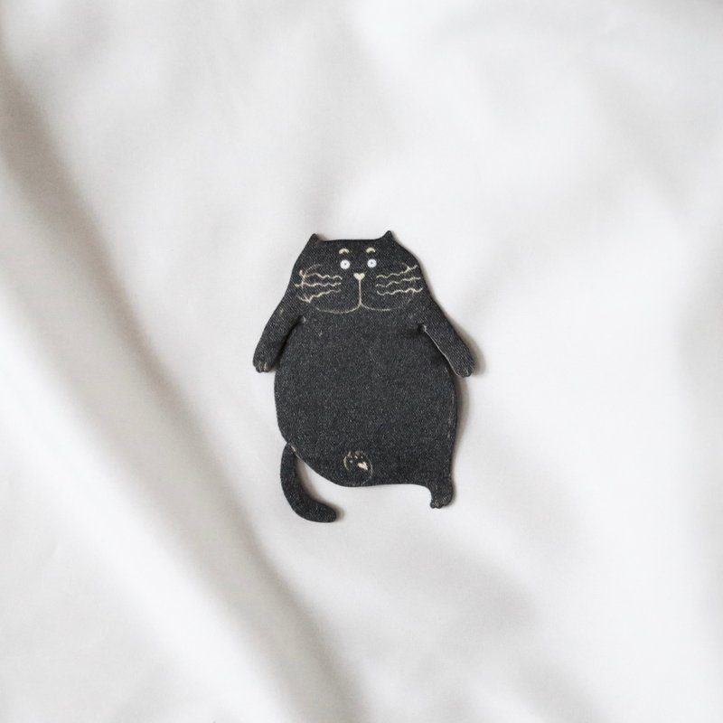 吉普猫和你一起看书   缎布 书签 - 书签 - 塑料 黑色