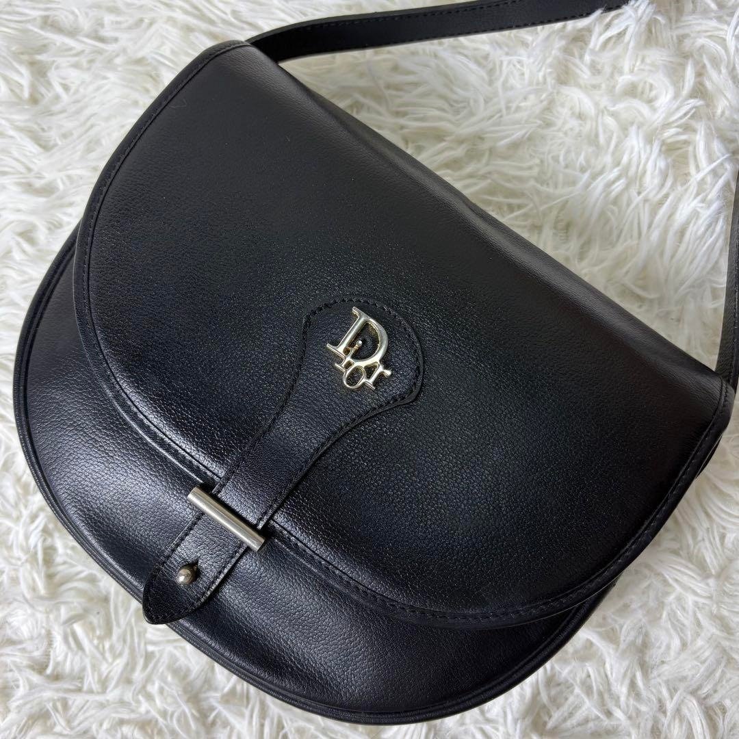 中古二手包 Dior Bobby黑金色马鞍包 单肩包 侧背包 斜背包 手袋 - 侧背包/斜挎包 - 真皮 