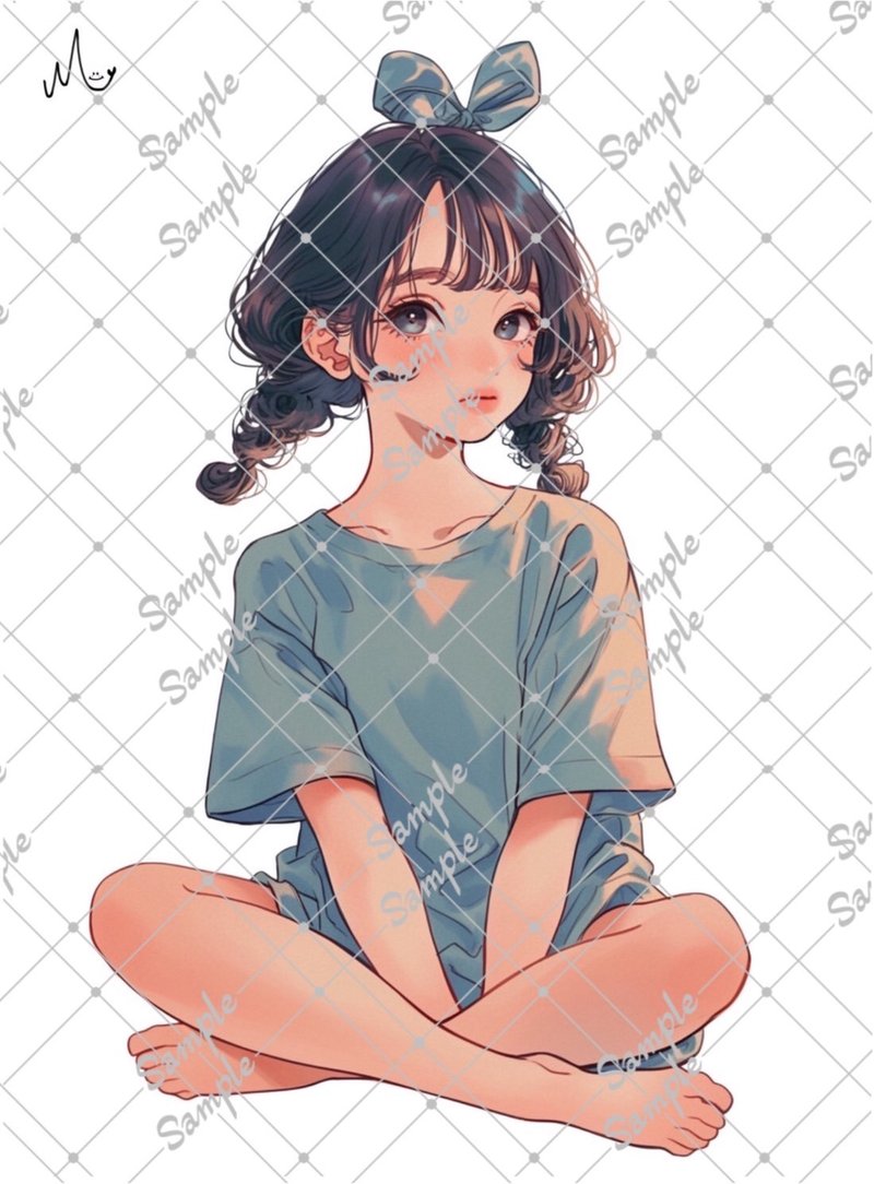 原创人物贴纸 8月新款 - 贴纸 - 纸 