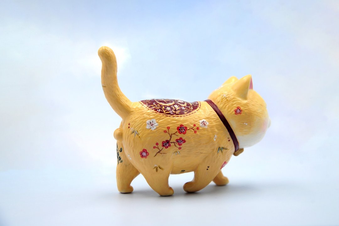 猫咪手绘公仔-有福猫 - 摆饰 - 塑料 多色
