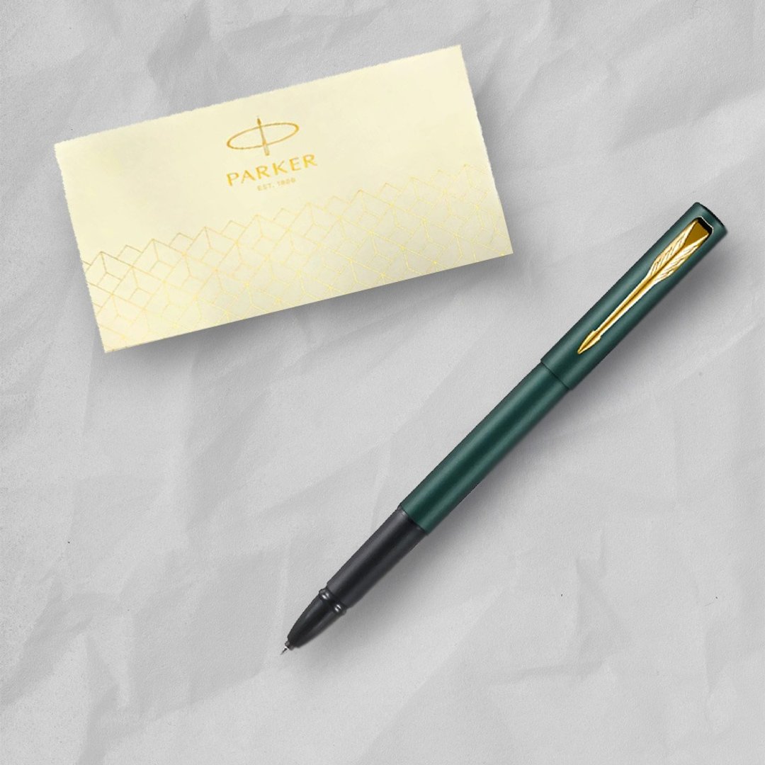 PARKER 派克 威雅XL系  潮水绿钢笔 布套卡水礼盒组  免费刻字 - 钢笔 - 其他金属 绿色