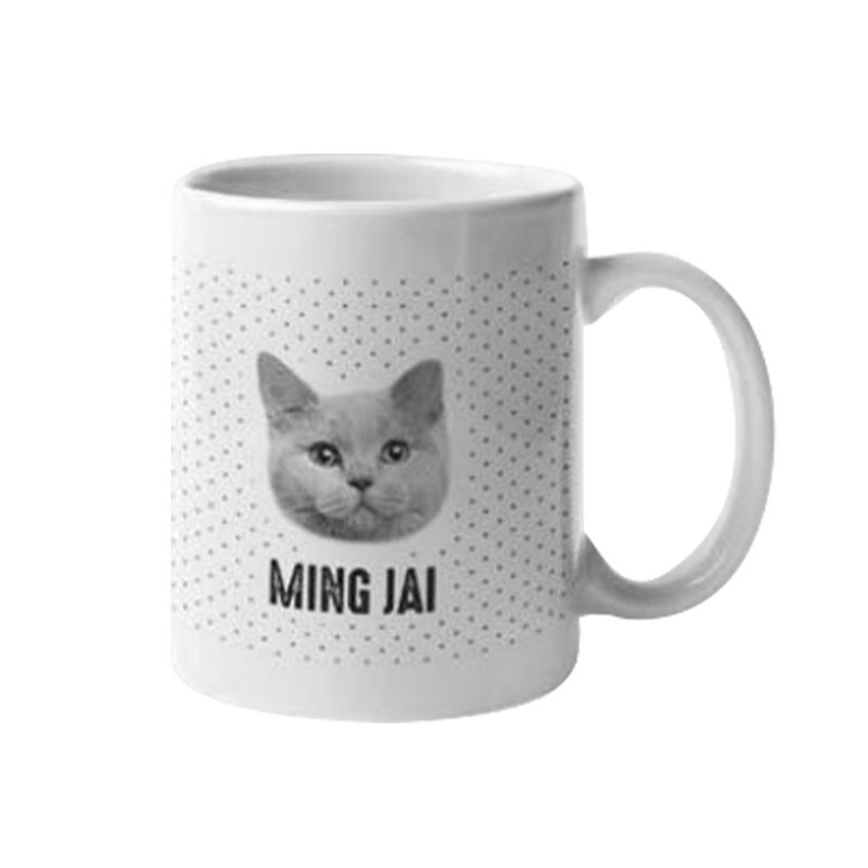 圣诞节礼物|【创意礼物】定制化马克杯 定制宠物马克杯 送礼推荐 - 咖啡杯/马克杯 - 陶 白色