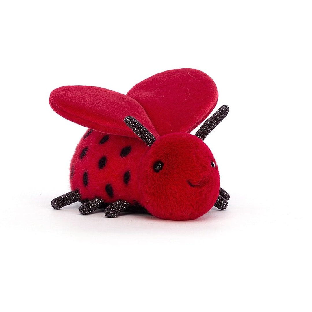 Loulou Love Bug 红色斑点小瓢虫 爱心翅膀瓢虫 - 玩偶/公仔 - 聚酯纤维 红色