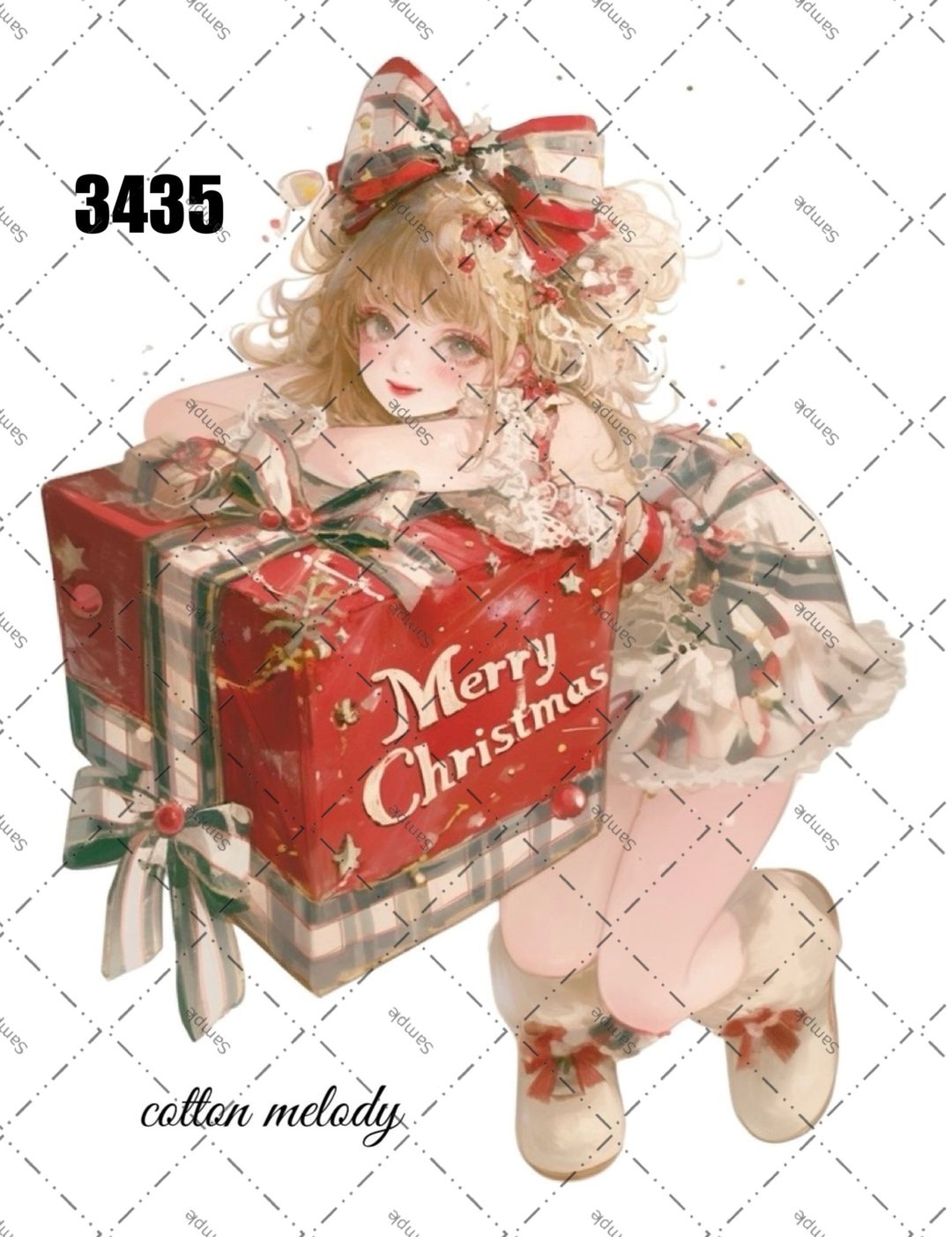 original sticker no.3435 人物贴纸 原创贴纸 原创人物贴纸 装饰贴纸 cotton melody - 贴纸 - 纸 