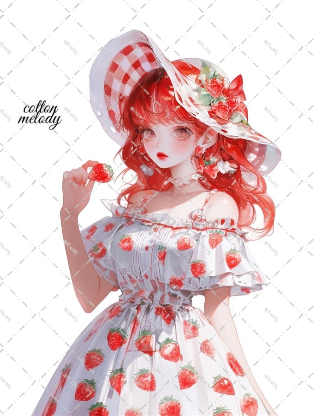 原创贴纸 no.6483 人物贴纸 原创贴纸 人像贴纸 女孩贴纸 原创人物贴纸 - 贴纸 - 纸 