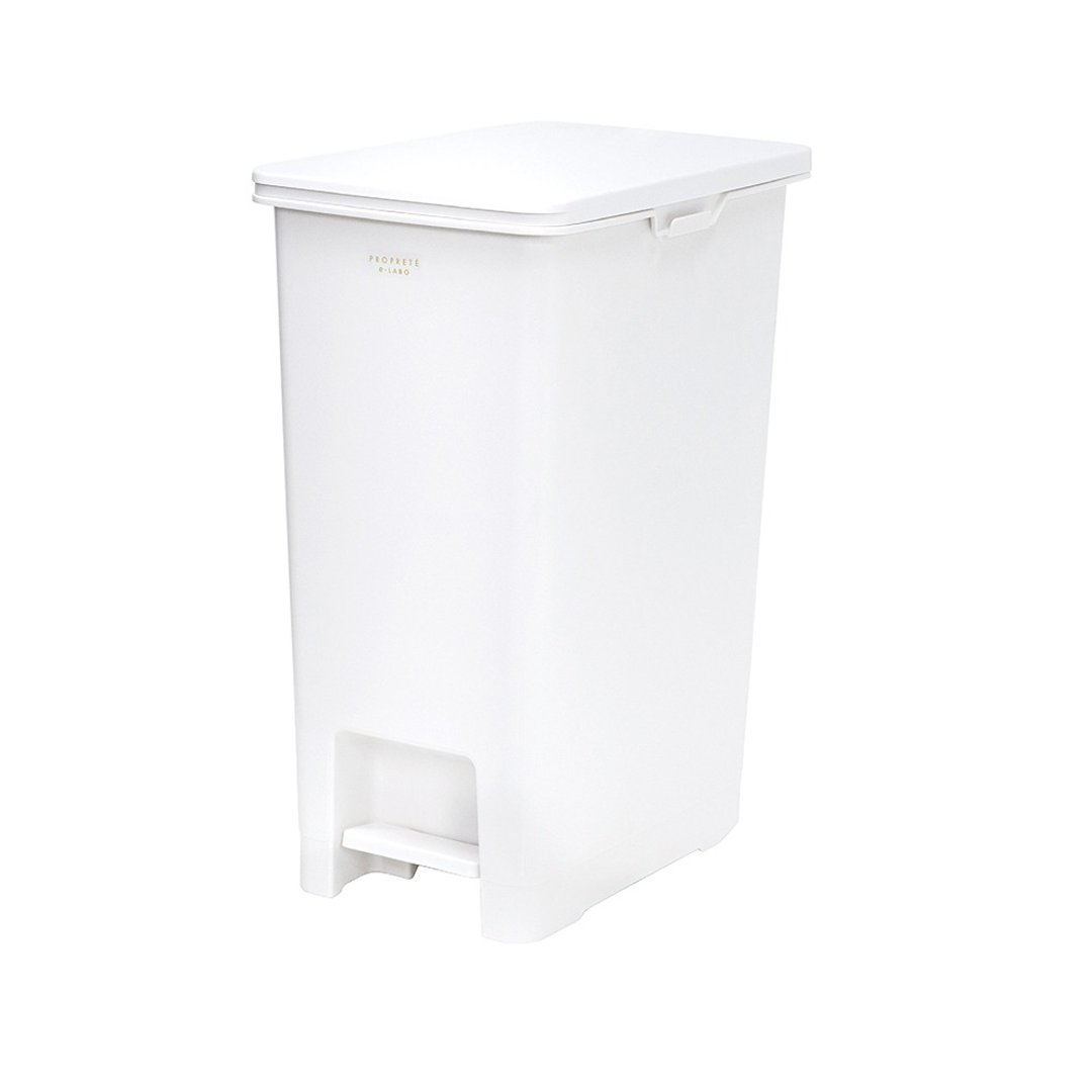 日本 LIV PLUS PROPRETE 踩踏式垃圾桶 45L - 垃圾桶 - 塑料 白色