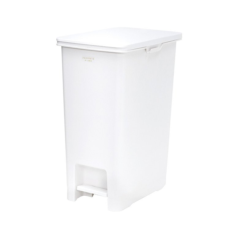 日本 LIV PLUS PROPRETE 踩踏式垃圾桶 45L - 垃圾桶 - 塑料 白色