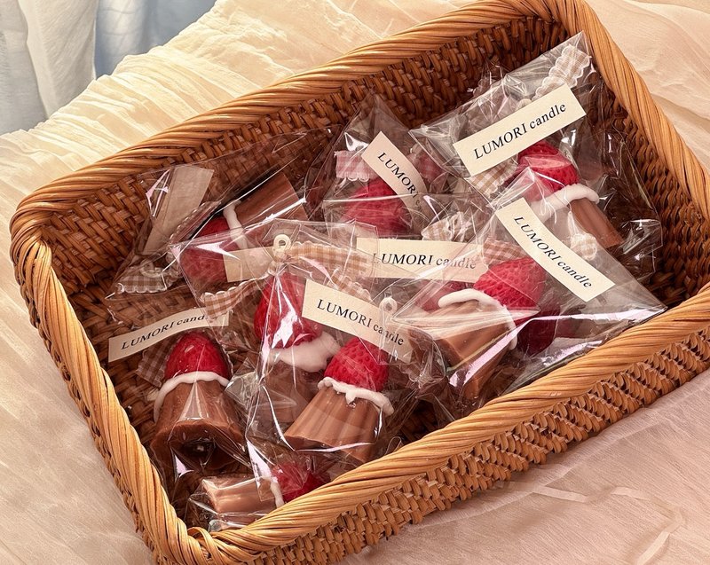 草莓甜点迷你蜡烛 小礼物 LUMORI - 蜡烛/烛台 - 蜡 