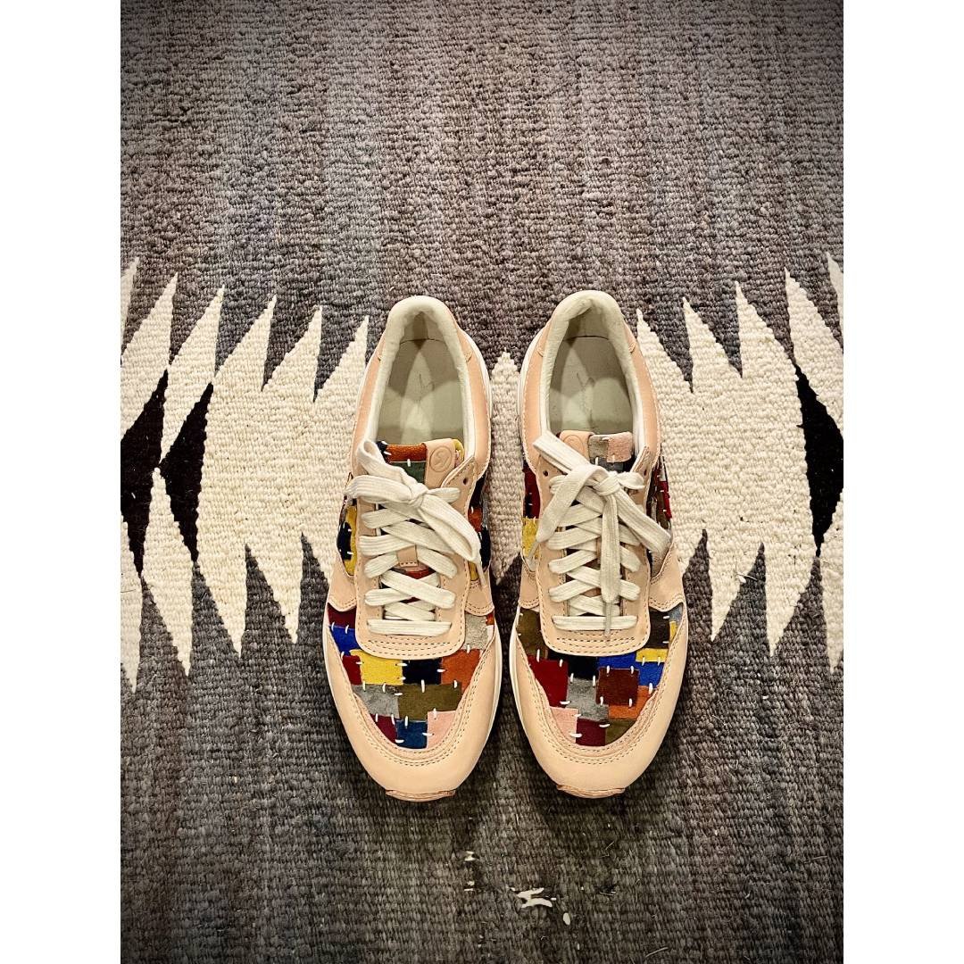 Sweet Villians M1234 Multi Colored Cowhide Scraps Sneaker - 男款休闲鞋 - 真皮 多色