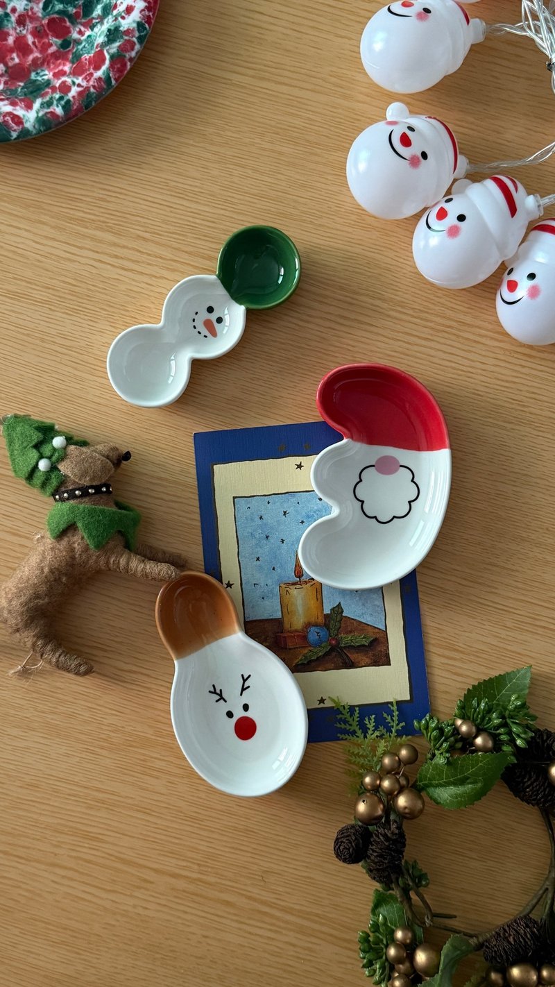 Pola at home / 冬季限定 假日三人组套装 (礼品包装) - 浅碟/小碟子 - 陶 灰色