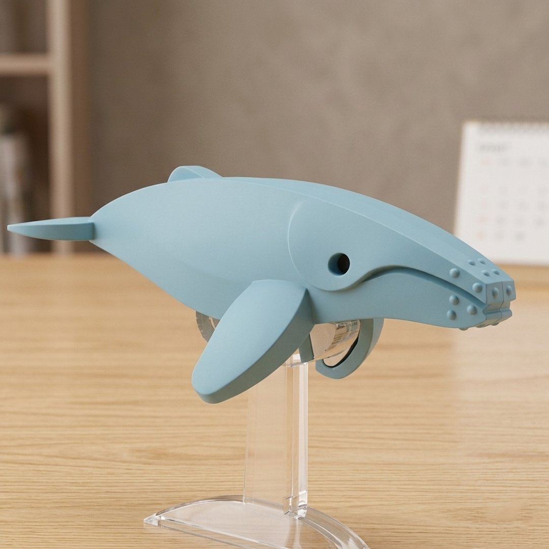 Halftoys Ocean 座头鲸 STEAM 教育玩具 没有包装及背景 - 摆饰 - 塑料 绿色