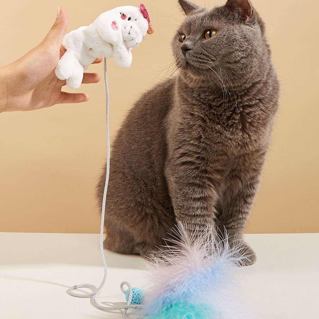 【猫玩具】Petsville派思维  指尖律动逗猫绳(2款) - 玩具 - 玩具 - 聚酯纤维 多色