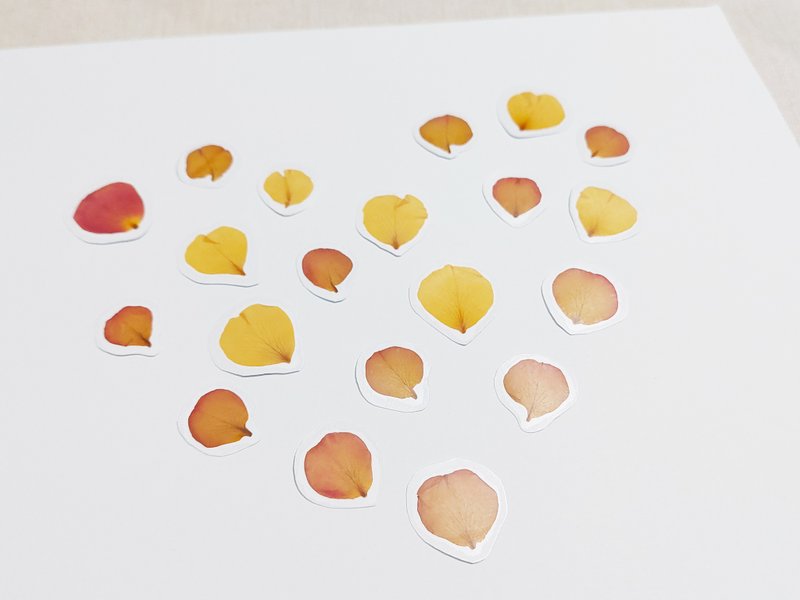 【手帐素材贴纸】圣诞/花瓣系列 纸胶带装饰 可贴电脑电话笔记簿 - 贴纸 - 植物．花 