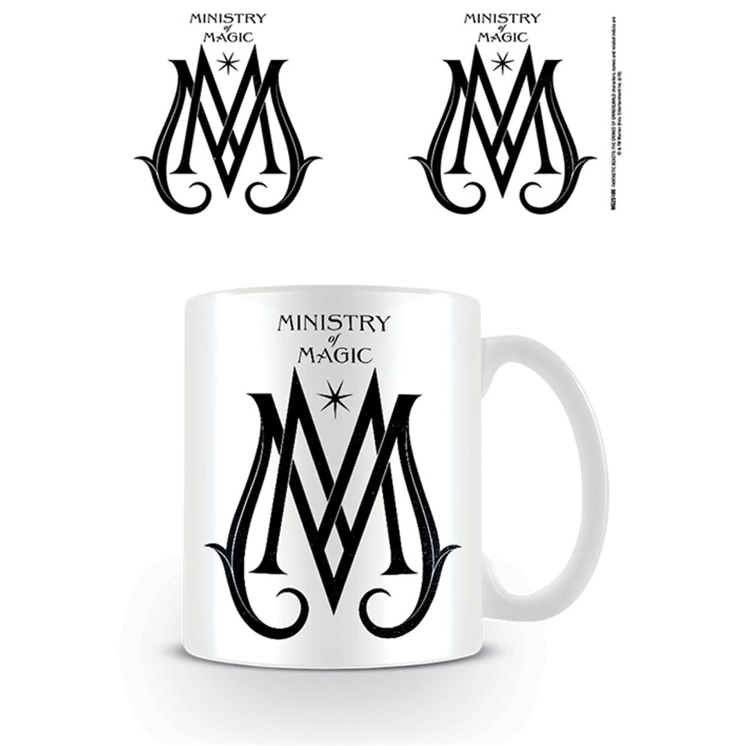【怪兽与它们的产地】魔法部 Ministry of Magic 进口马克杯 - 咖啡杯/马克杯 - 陶 白色