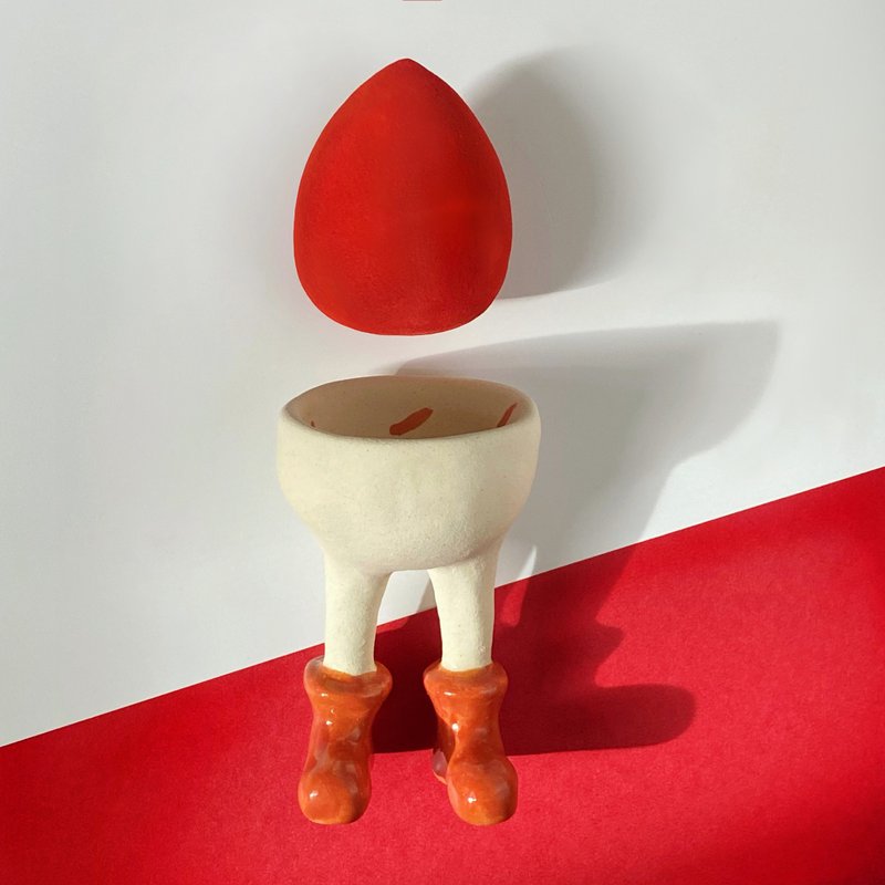 咖啡红美妆蛋脚 - 其他 - 陶 红色