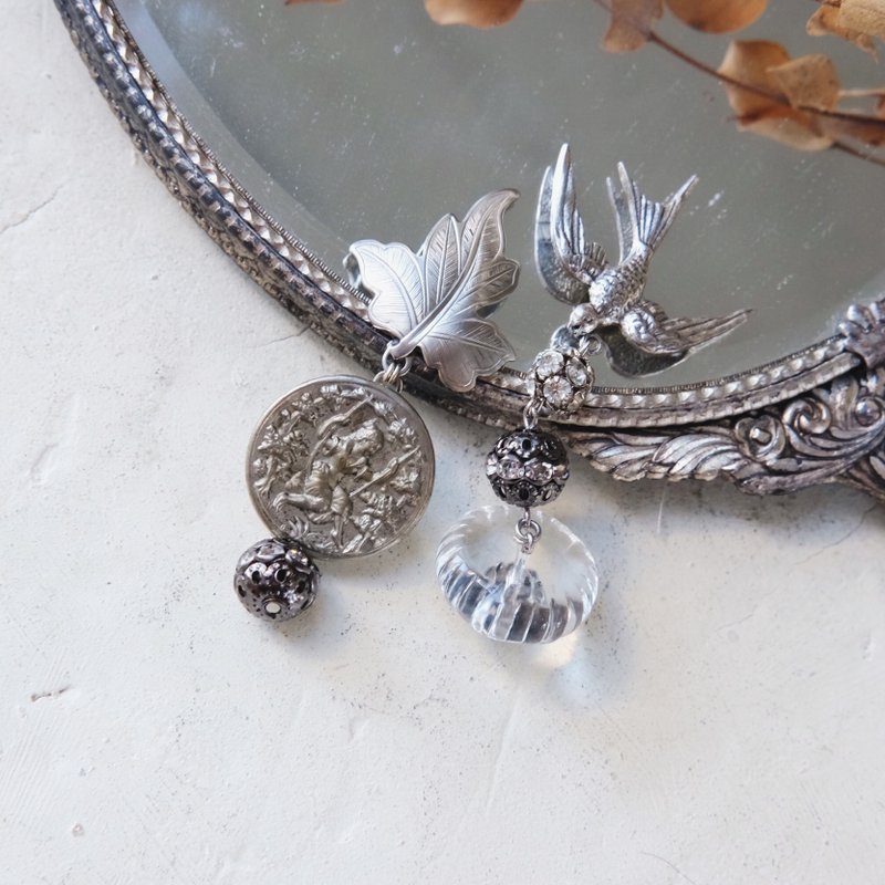 Antoine ll - 耳环/耳夹 - 其他材质 银色