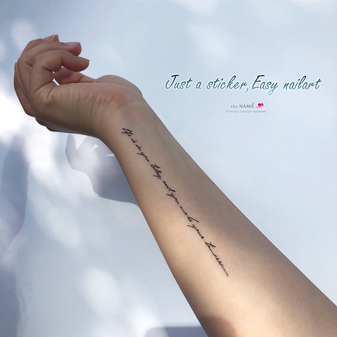 the NAMIE 纹身/刺青 DIY 012 Color Tattoo 彩色纹身贴纸 箭心 - 纹身贴 - 纸 金色